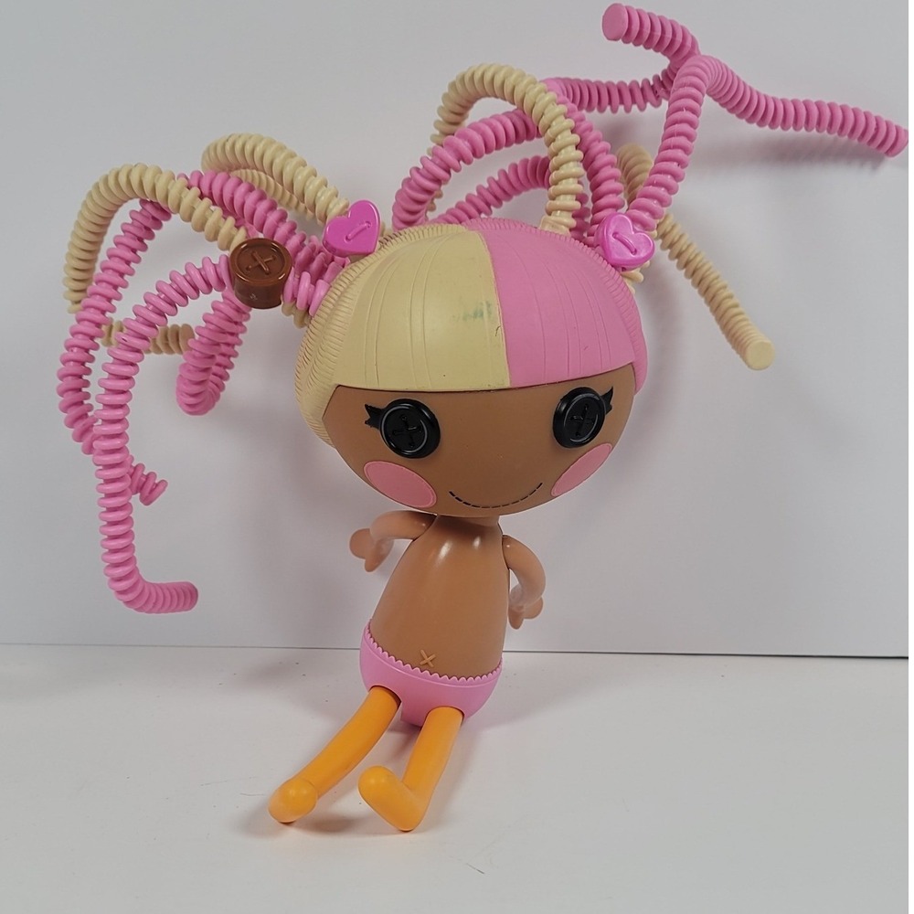 Lalaloopsy Silly Hair Doll MGA Entertainment Pink Yellow Bendable Coil Hair 2010